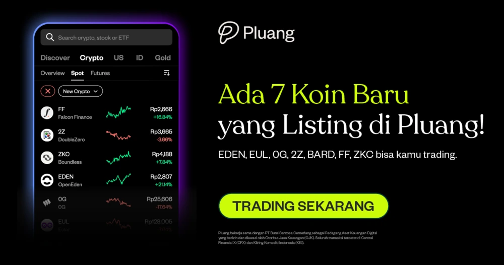 7 Aset Crypto Baru Kini Hadir di Pluang!